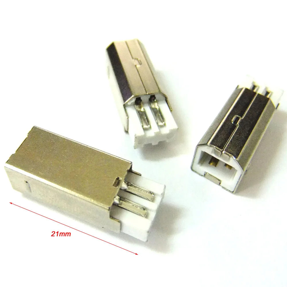 20 шт. USB Тип B Штекерный разъем детали для замены s471 | Обустройство дома