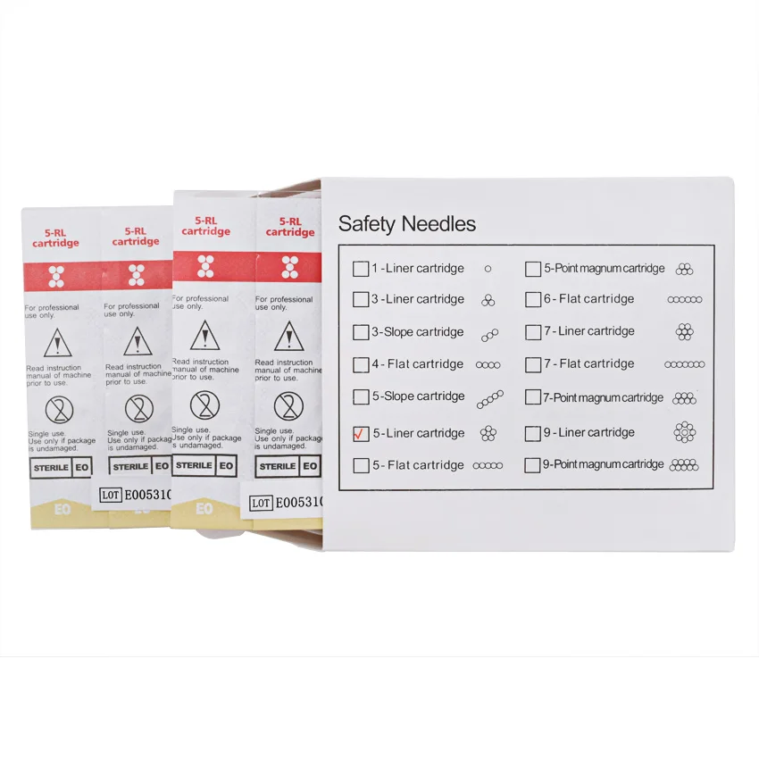 Картридж для тату иглы одноразовый стерилизованный 40 шт.|Иглы тату| |