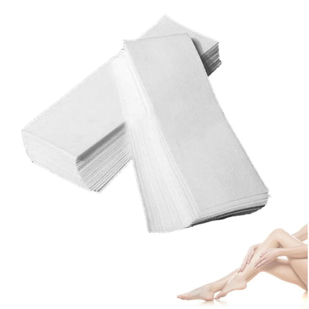 100 шт. Нетканая ткань для удаления тела коврик волос бумажные полоски воск салона