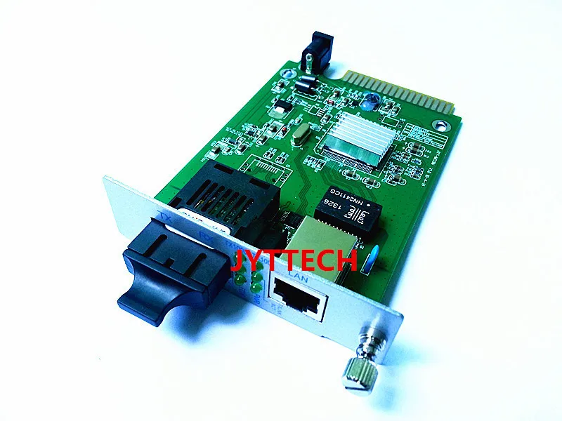 

10/100/1000M 1310nm dual fiber MM 20Km SC Card media converter