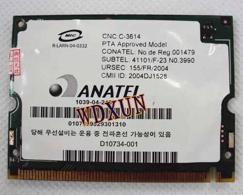 Intel Pro 2915 Centrino Mini Pci 802 11 Abg Wi-Fi карта для ноутбука Wifi беспроводной 54 Мбит/с Mini-pci