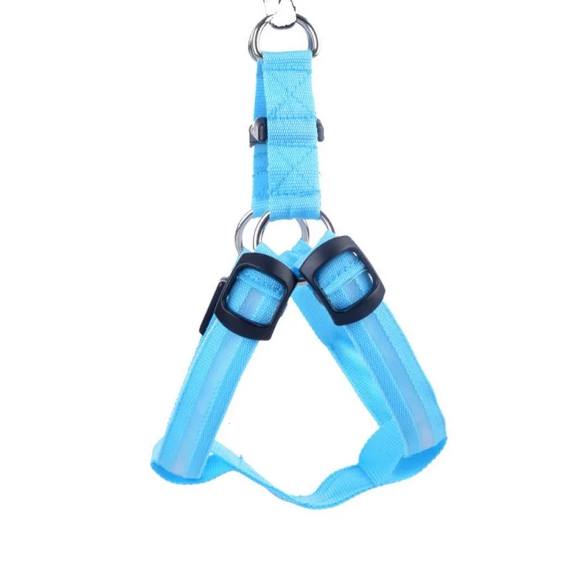 LED Dog Harness Luminous Rope Puppy Teddy Animals Clothes Coat Leash Vest S3 |