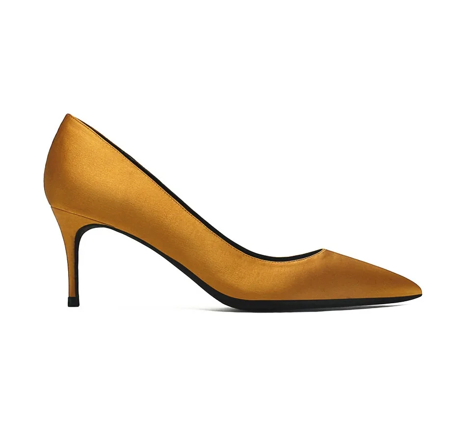 KATELVADI/женские туфли-лодочки женские туфли на шпильке 6,5 см; chaussure femme Talon; черные свадебные туфли на высоком каблуке K-327