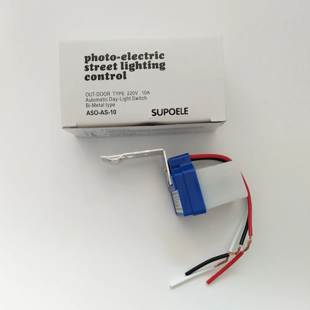 2 шт. переключатель автоматический вкл. Выкл. Фотоэлемент уличного света DC AC 220V 50