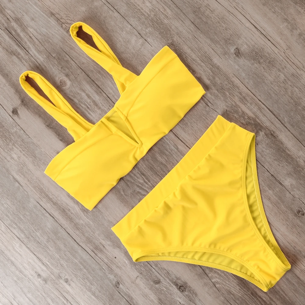 Женский купальник с леопардовым принтом MOOSKINI высокой талией пляжная одежда 2019| |