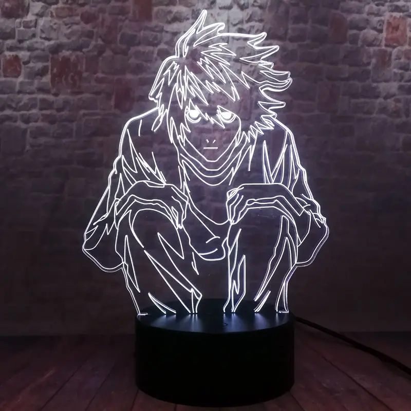 Световой дизайн с героями мультфильмов 3D Иллюзия светодиодный светильник 7