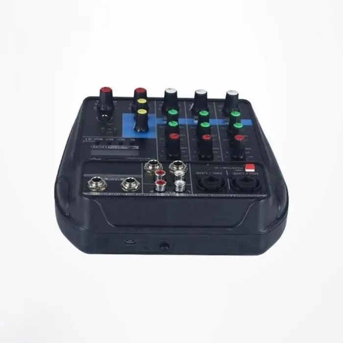 Мини USB аудио микшер усилитель Bluetooth доска 48 В фантомное питание 4 канала для DJ Караоке YS-BUY