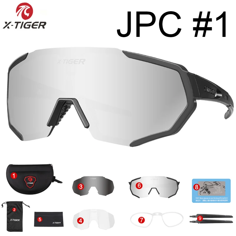 X-YJ-JPC01-3 X-TIGER поляризационные очки для велоспорта, очки для горного велосипеда, солнцезащитные очки UV400 для езды на велосипеде, солнцезащитные очки для велоспорта - Цвет: X-YJ-JPC01-3