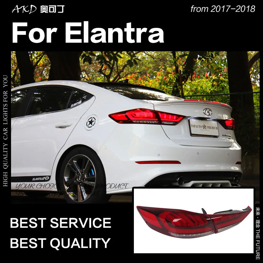 АКД Автомобиль Стайлинг для Hyundai Elantra задние фонари- Elantra MD светодиодный хвост лампы ДРЛ стоп-сигнал обратный Авто Интимные аксессуары
