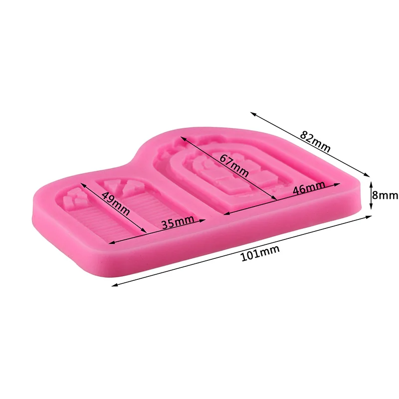 Ретро окно торт границы силиконовые формы двери инструменты для украшения