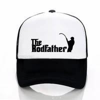 summer fashion adult the rodfather funny fishinger baseball cap men women cool printed mesh trucker hat