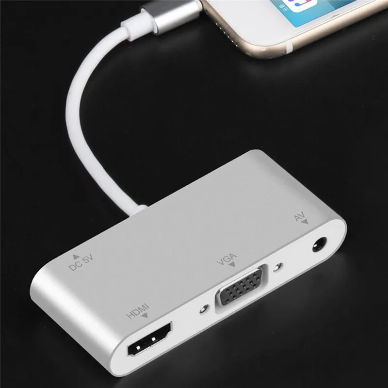 Высокое качество HDMI цифровой AV ТВ кабель адаптер кабель синхронизации данных для iPad для iPhone X 8 7 6 Plus Прямая поставка
