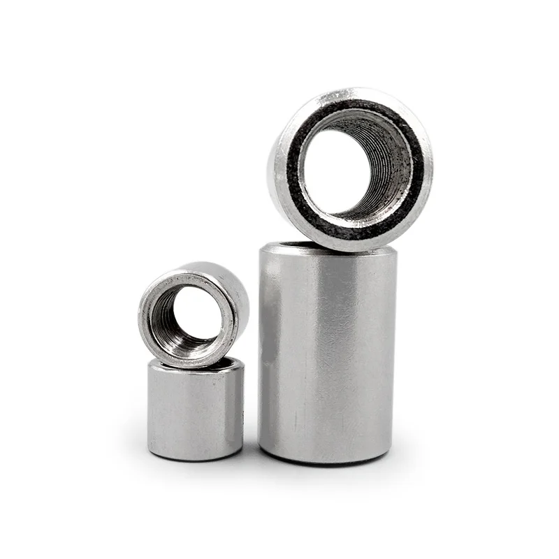 1pcs M12 inner diameter 18mm stainless steel long round nuts cylindrical joint nut 25mm-50mm length | Обустройство дома