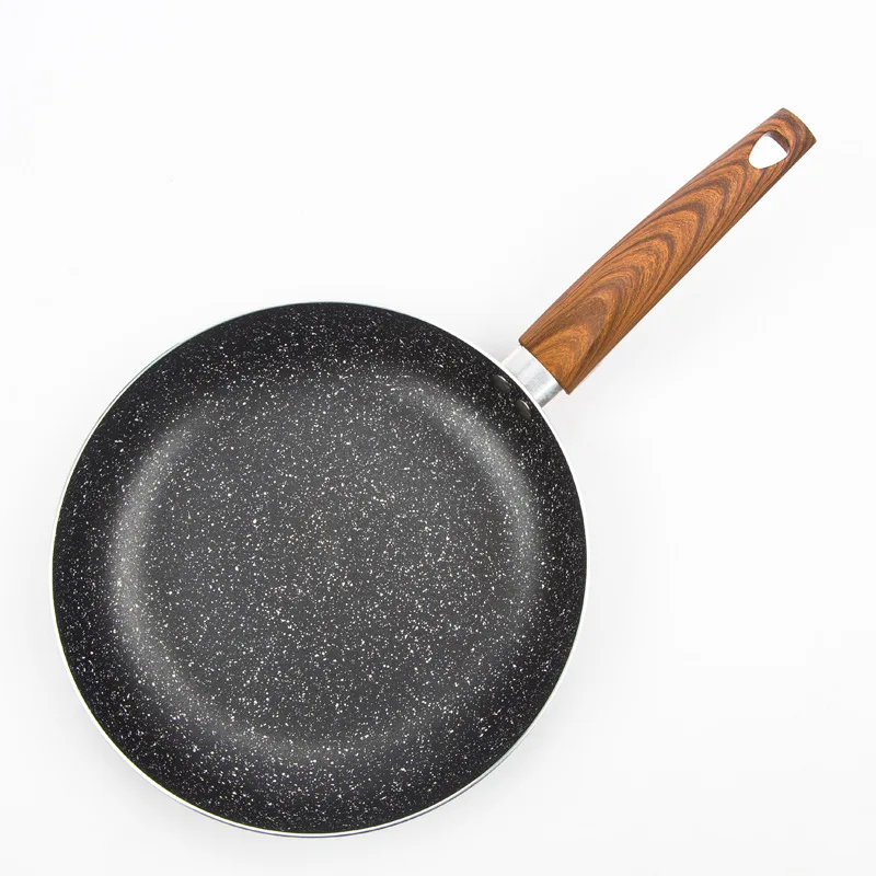 Master Star 24 см сковороды из алюминиевого сплава высокого качества китайские медицинские каменные сковороды для использования на газе и плите - Цвет: Черный