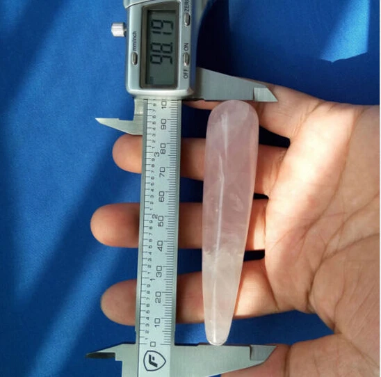 

CUTE!63g 98mm NATURAL PRETTY ROSE QUARTZ CRYSTAL MASSAGE STICK HEALING