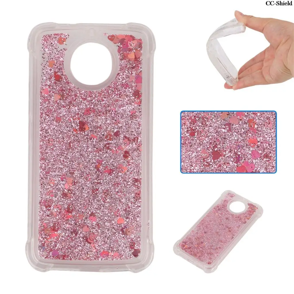 TPU Case for Motorola Moto G5s XT1797 XT1795 XT1791 XT1792 Dynamic Flow Liquid Flash Crystal Clear Back Cover case |