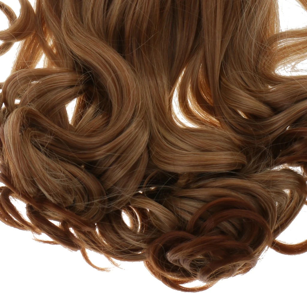 

High-temperature wire 40cm Hair Doll Wig for 18'' Dolls Accessories 4 Color Dolls DIY Hair Handmade Making Wigs