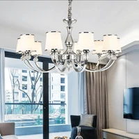 modern led chandeliers for bedroom lighting fixtures luxury lustre chrome silver chandeliers for living room glass lamp dining