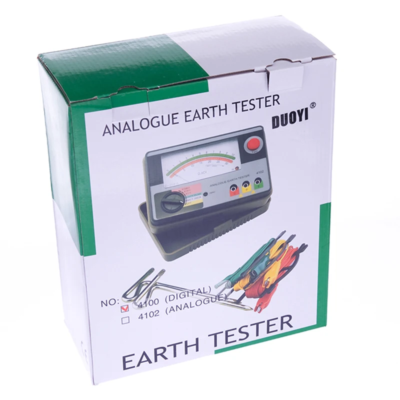 Измеритель сопротивления цифровой измеритель заземления Мегаомметр DY4100 0 2000Ohm