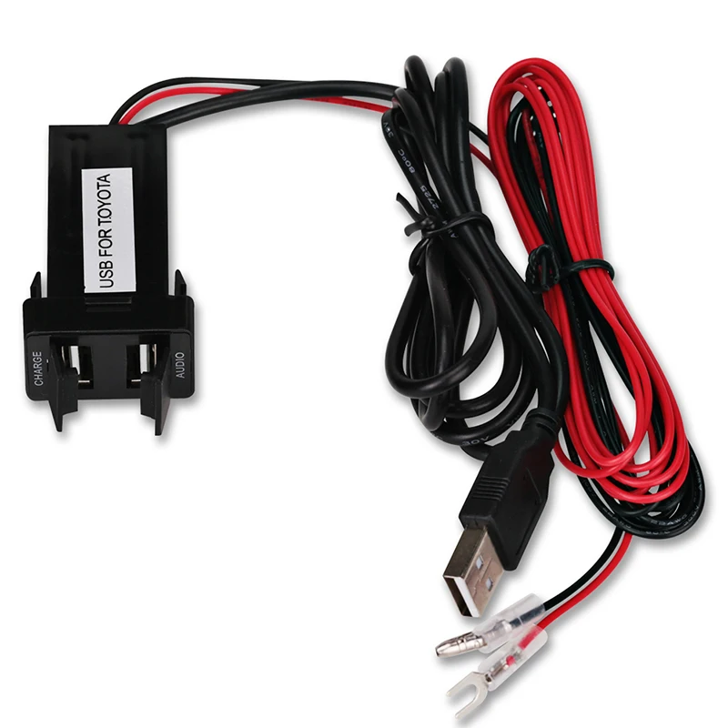 12 V-24 V 2.1A USB Интерфейс гнездо Применение для TOYOTA Hilux VIGO взимать плату за MP3 MP4 смартфона планшета iphone планшетный ПК gps