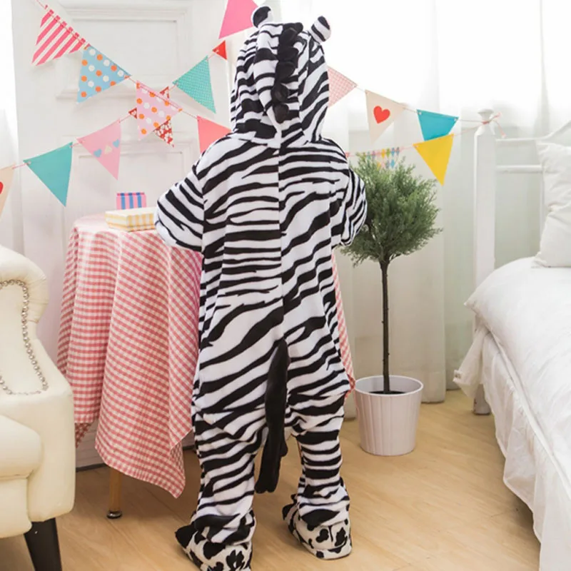 Женская Детская Kigurumi Пижама комбинезон в виде животных комплекты одежда для сна