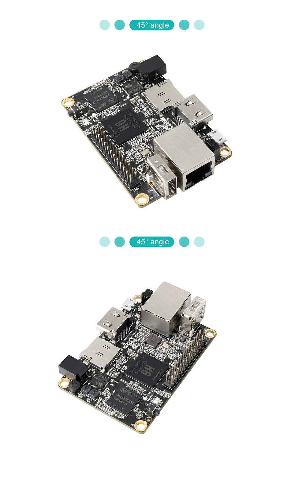 Оранжевый Pi One Plus SET4: адаптер питания OPI One Plus и AC-DC