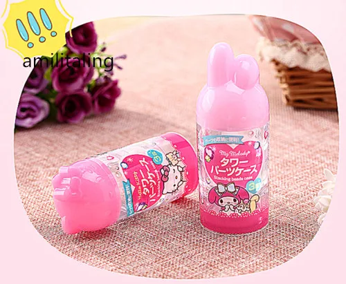 Чехол для макияжа Hello Kitty дорожный ухода за кожей лосьона пустой с 3 интервалами