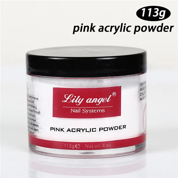 Pink 113g Профессиональная акриловая система, сделай сам, дизайн ногтей, акриловый кристалл, порошок, Типсы для ногтей, полимер, этил, метакрилат, с кристальной жидкостью - Цвет: Pink 113g