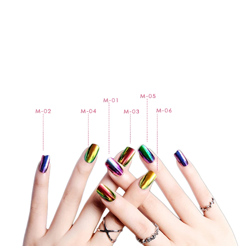 Креативный неоновый глиттер волшебное зеркало порошок голографический Единорог