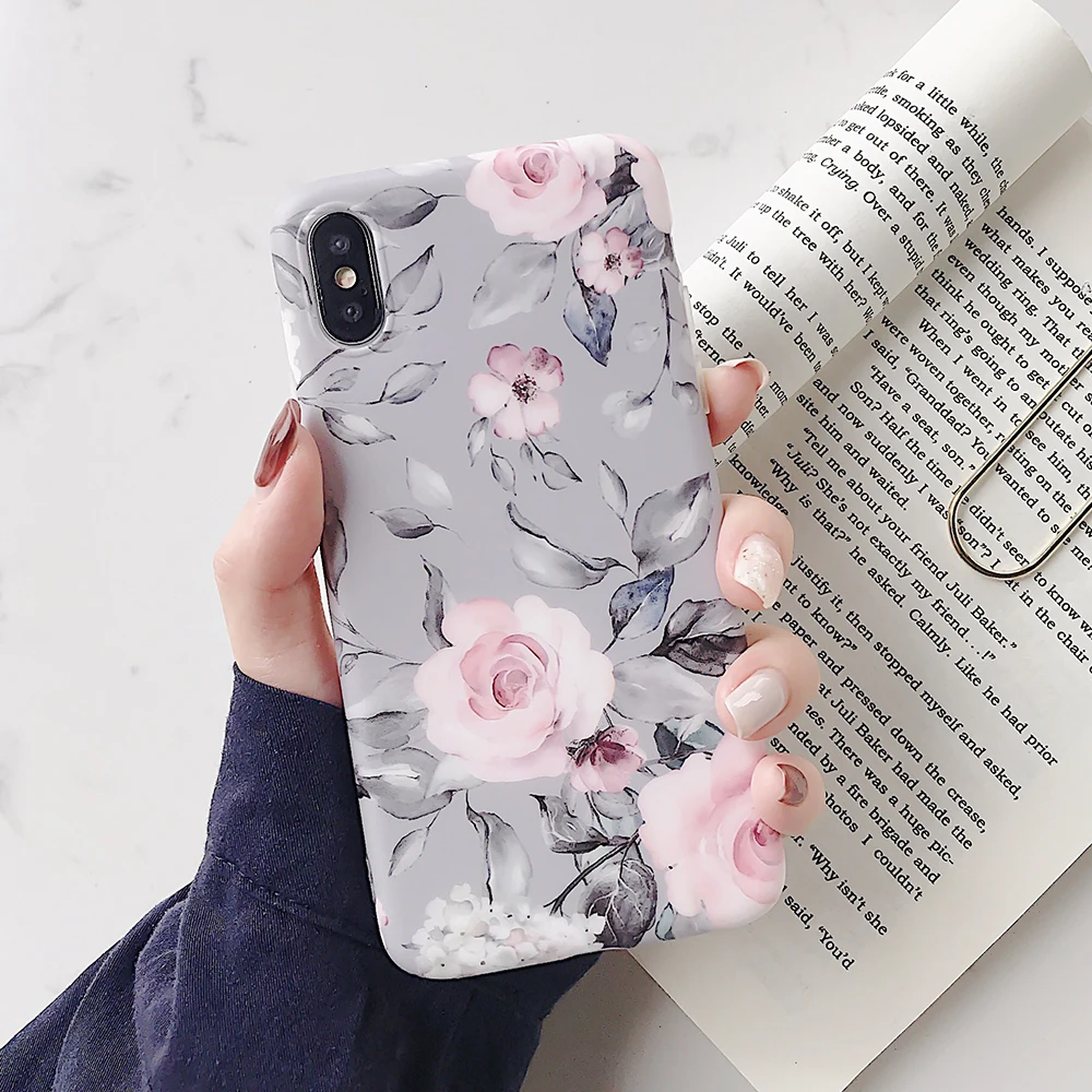 Красивые чехлы для телефонов с изображением цветов LOVECOM для iPhone 11 Pro Max XS Max XR XS X 6 6S 7 8 Plus, мягкая задняя крышка IMD, подарок для влюбленных