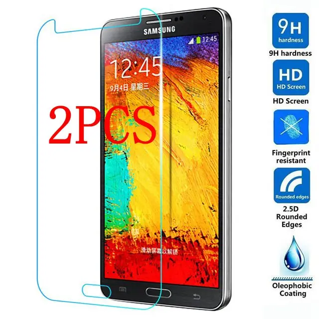 2 шт закаленное стекло для Samsung Galaxy Note 3 N9000 N9002 N9005 Защитная пленка экрана