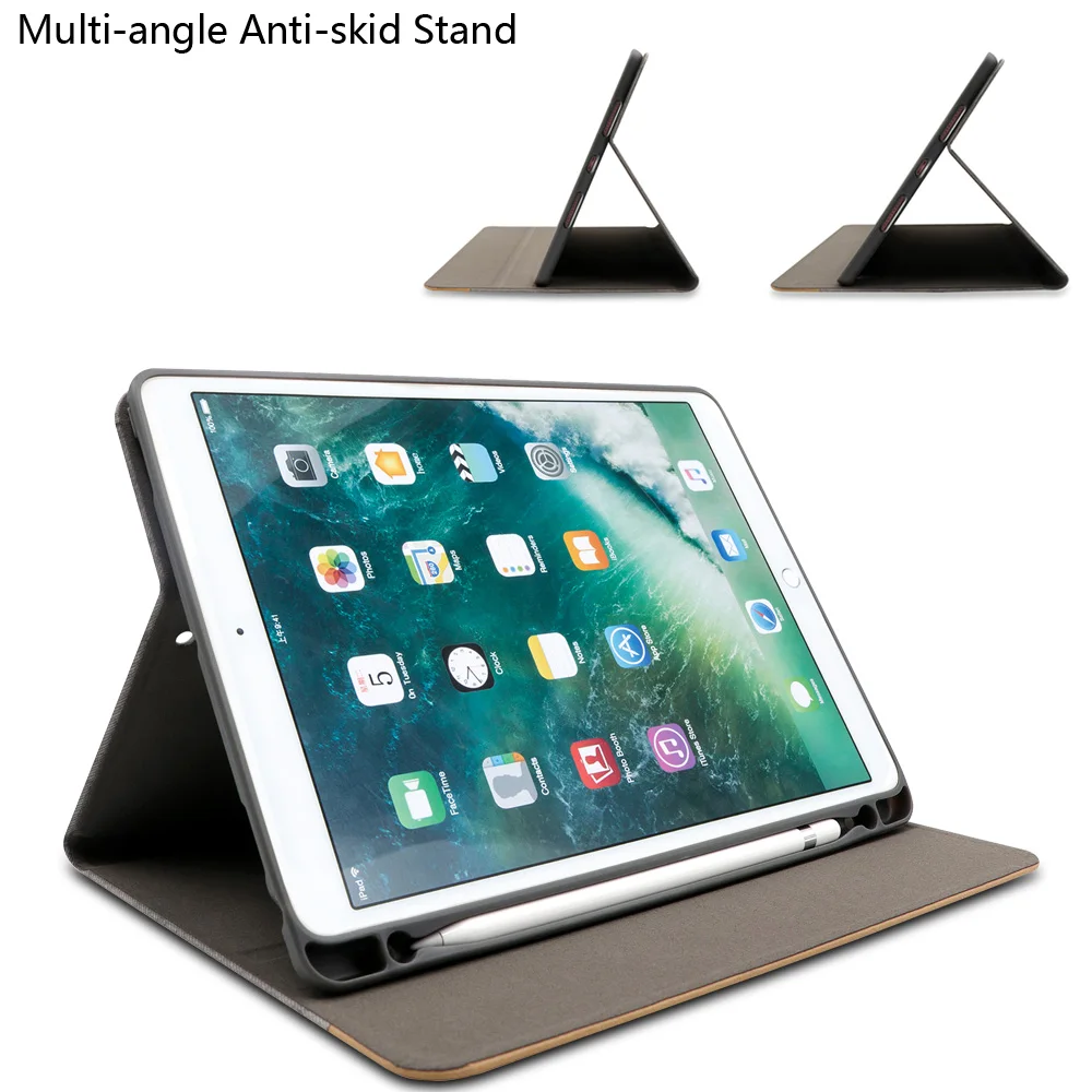Мягкий чехол для iPad Pro 10 5 дюйма (новинка 2017 года) умный из искусственной кожи с