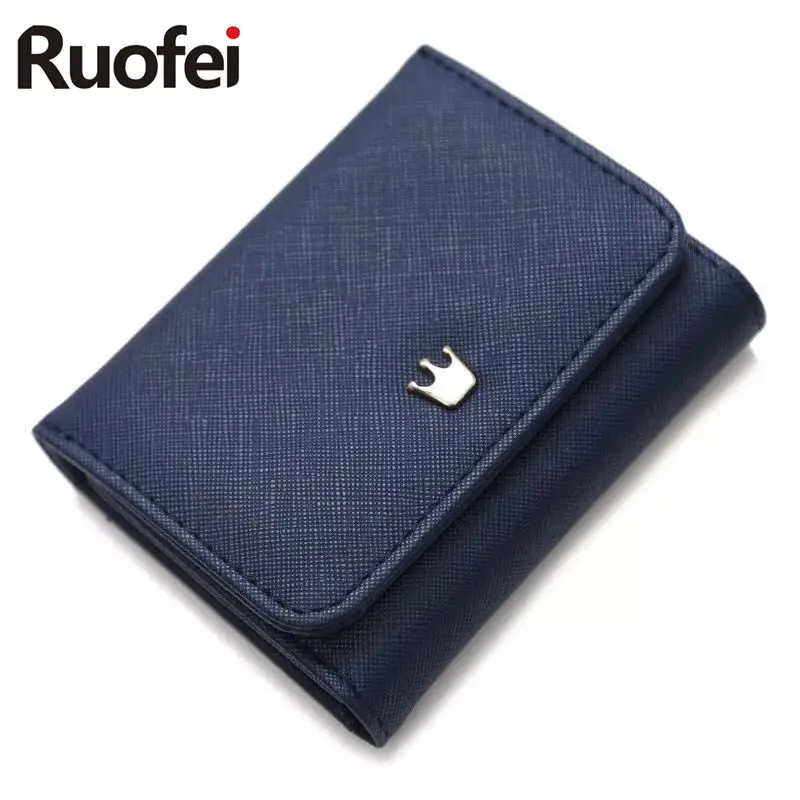 RUO FEI женские кошельки Новые короткие из искусственной кожи складные сумки