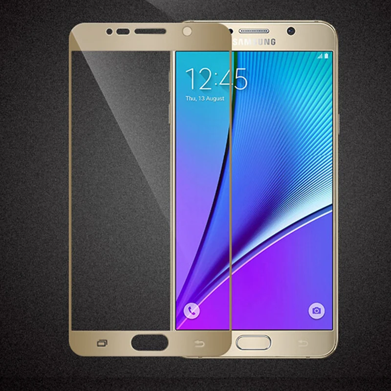 Цветное закаленное стекло для Samsung Galaxy Note 5 4 2 полное покрытие 9H Защита от взрыва