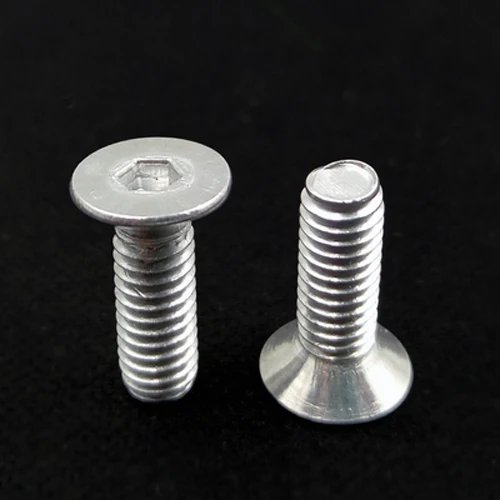 20 шт. длина M4X8mm 16mm алюминиевая Шестигранная розетка винты с плоской головкой винт