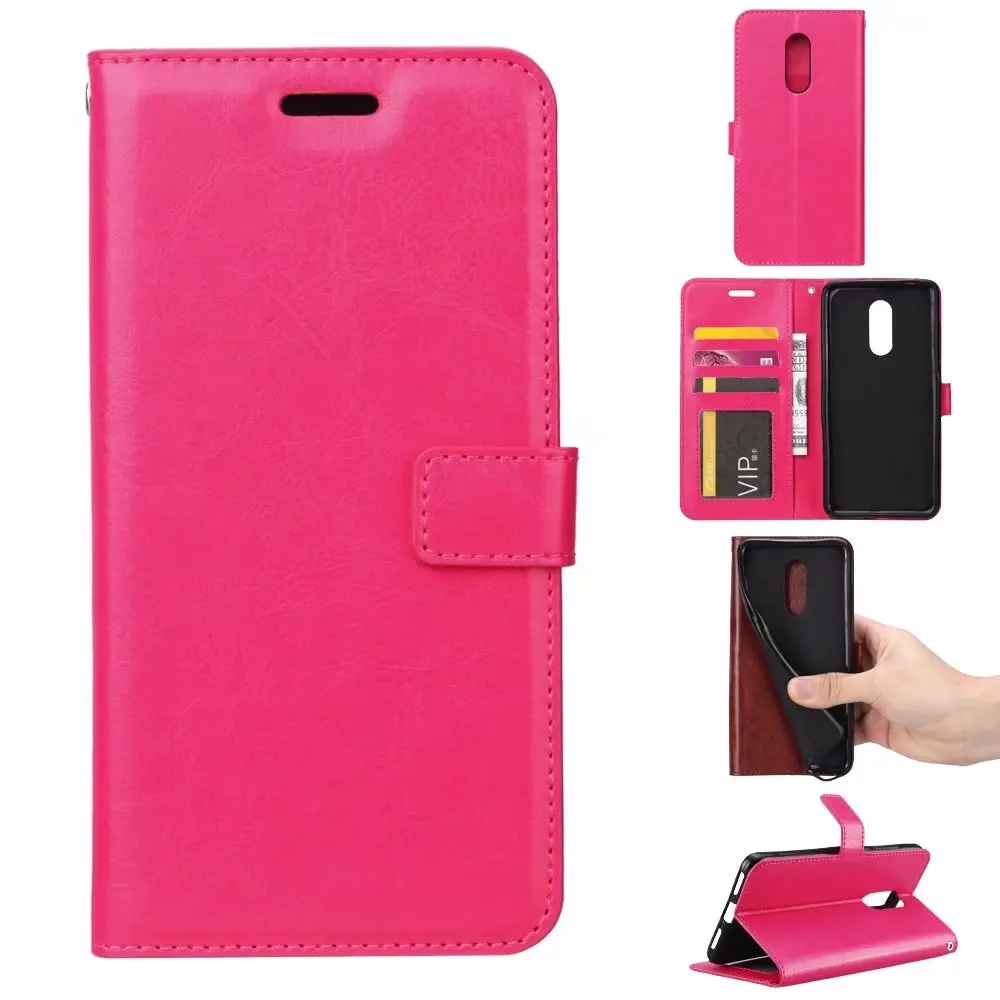 30 шт./лот чехол подставка из искусственной кожи Crazy Horse с отделением для карт Xiaomi MI