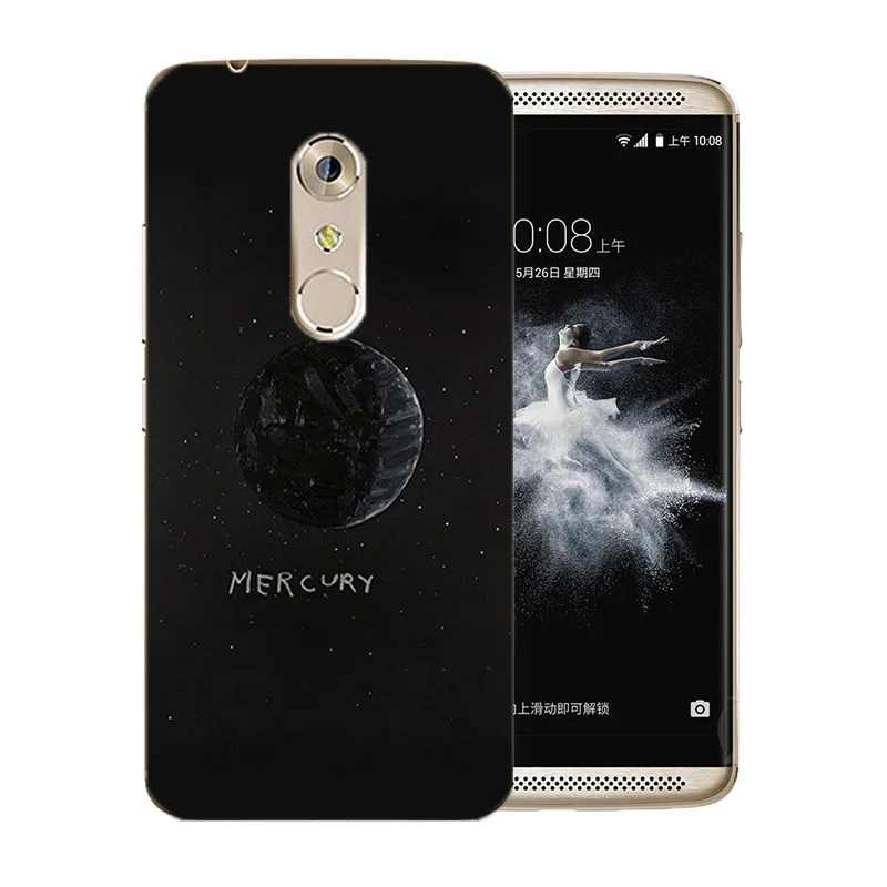 5.5 inch For ZTE Axon 7 A2017 Phone Case Soft Silicone Space Moon Pattern Coque Ultrathin TPU for Protector Back Cover |