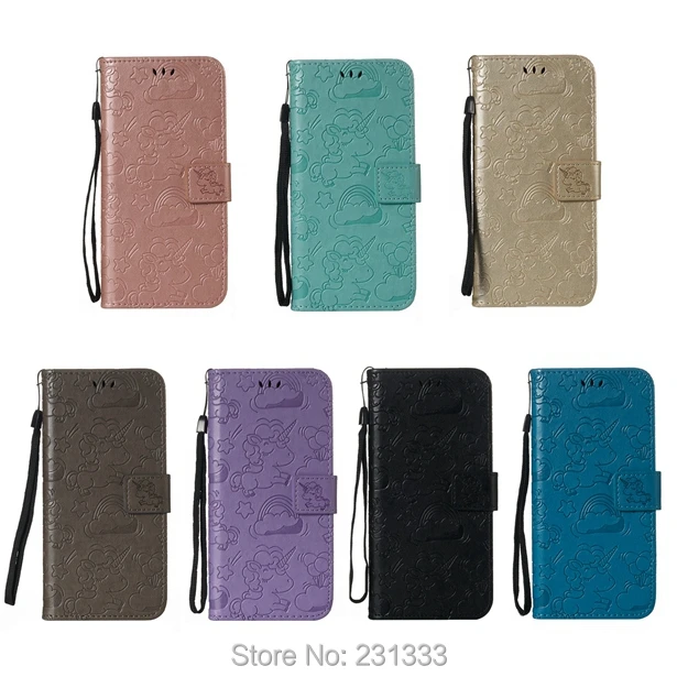 C-ku Unicorn PU Wallet Leather Case Pouch For Xiaomi 5C 5S 5X Redmi 5 PLUS 3 4A 4X 5A NOTE 4 Stand ID Card Skin Luxury 100PCS | Мобильные
