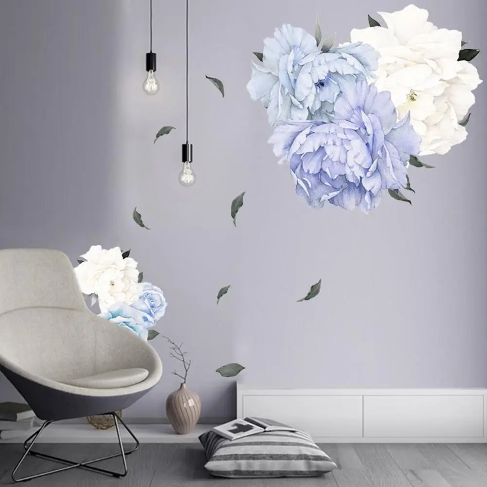 Adeeing пион цветы шаблон стикер на стену домашний фон прикроватный Декор для