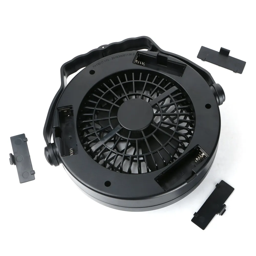 Portable Water Liquid Cooling LED Fan Light Lantern Tent Lamp with Hook 3 Mode for AA Battery Outdoor Camping Travel | Лампы и