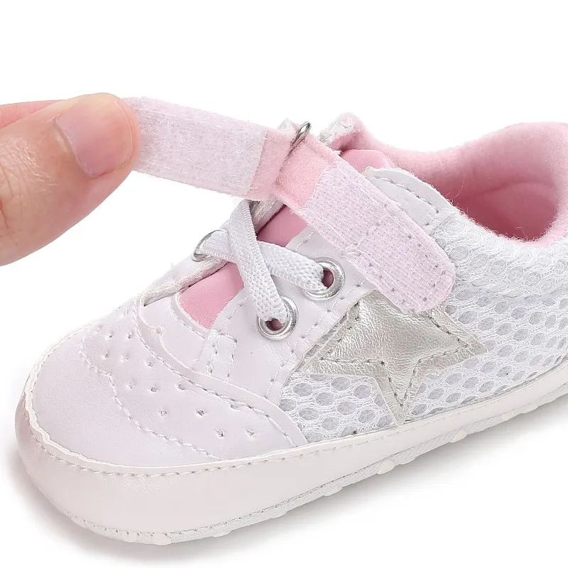 Baby Solid Mesh Grid First Walkers Sneakers Shoes Toddler Classic Anti-slip For 0-18M Newborn Boys Girl |