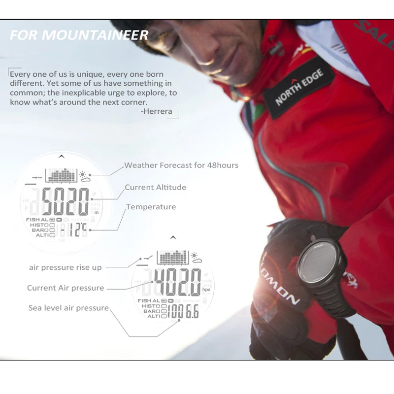 Цифровые часы Smart NorthEdge водонепроницаемые спортивные наручные на открытом