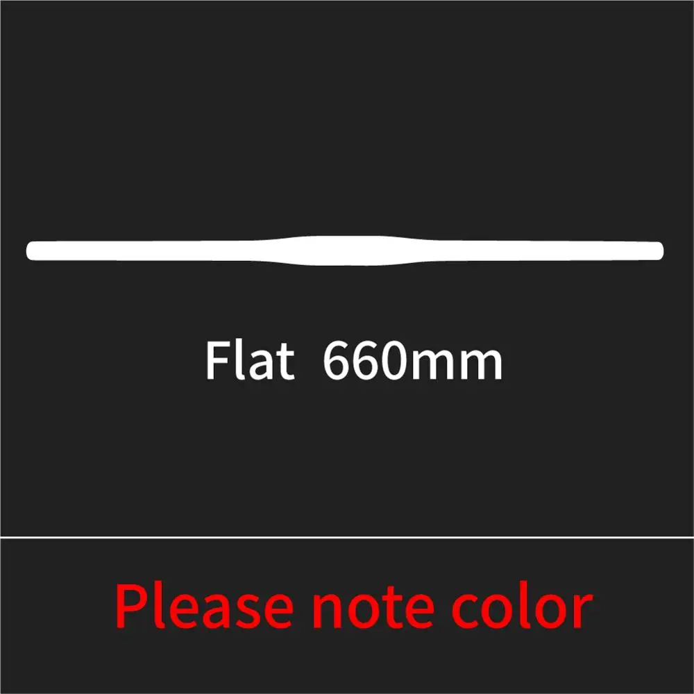 flat 660mm Красочные полностью Углеродные волокна MTB/горный велосипед прямой плоский/изгиб Riser руль углеродный велосипед часть 31,8*600-740 Глянцевая CB482 - Цвет: flat 660mm