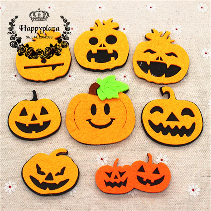 10 шт. каваи ручной работы не тканая ткань тыквенная аппликация нашивки из фетра