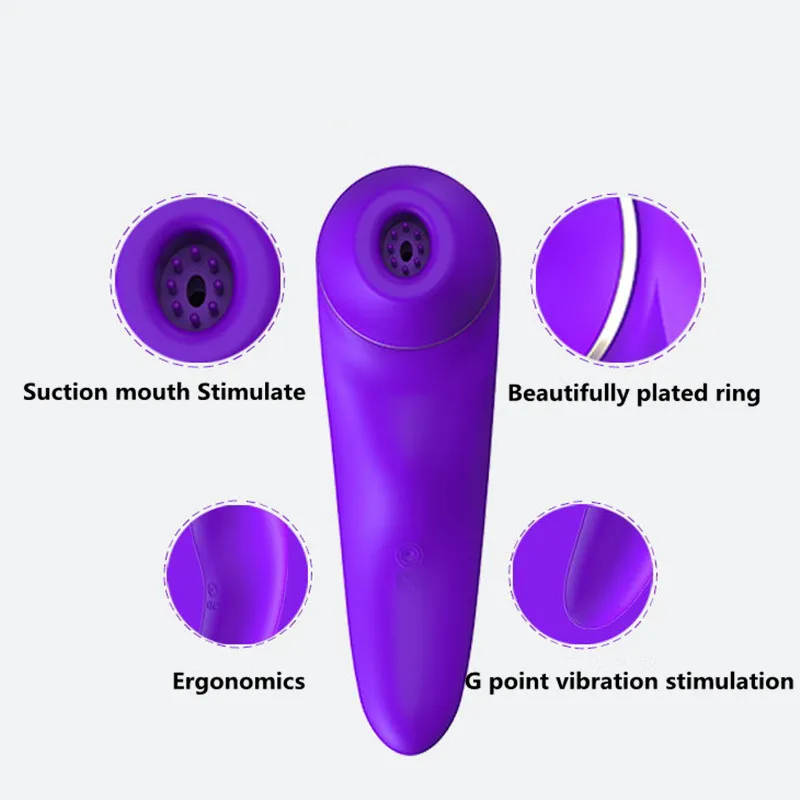 Клиторальный сосательный вибратор с 10 интенсивностями водонепроницаемый клитор