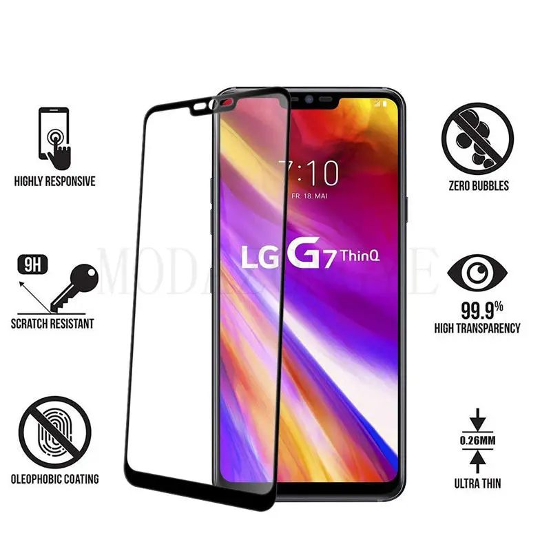 Закаленное стекло для LG G7 Защитное экрана ThinQ закаленное + G 7 G710EM LMG710EM стеклянная