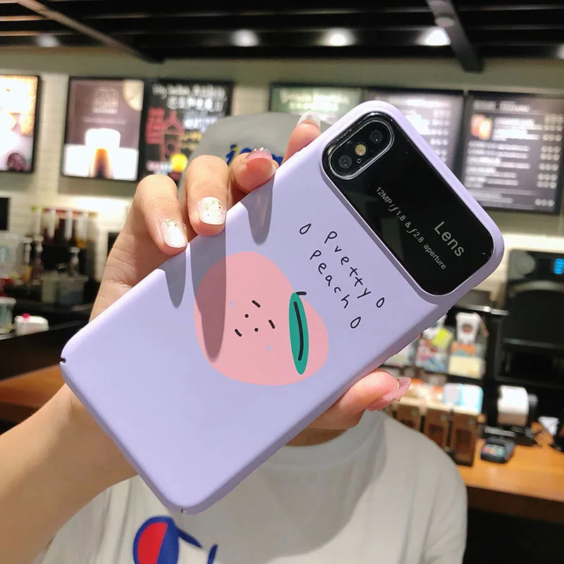 POBLU для iphone X модный мультяшный фруктовый оранжевый персиковый чехол телефона