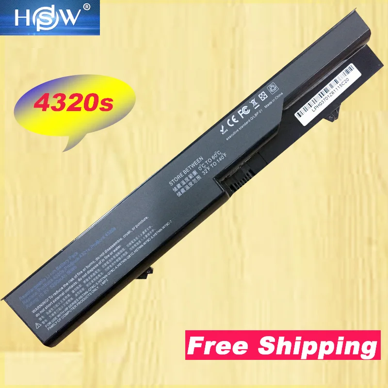 

HSW 6 Cells 5200mAh Laptop Battery For HP ProBook 4320 4325s 4320s 4321 525s 4321s 4520s 4320t 4326s 4420s 4421s 4425s 4520 620