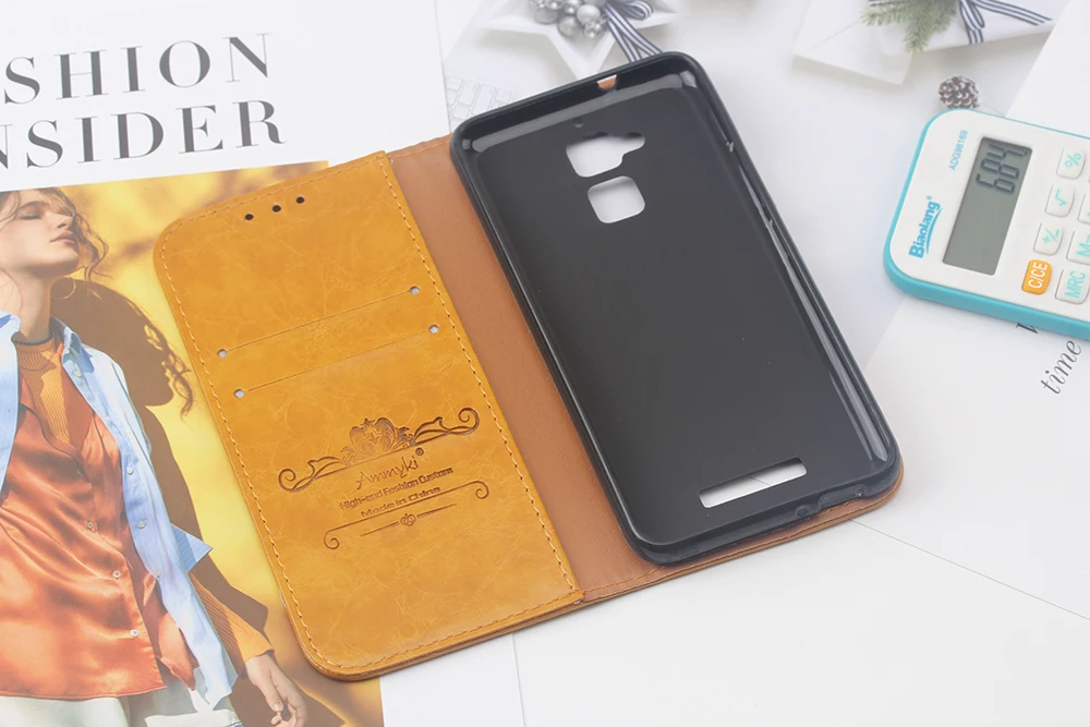 Чехол AMMYKI asus Zc520tl, без запаха, кошелек, откидная кожаная задняя крышка, чехол s 5,2 'для asus zenfone 3 max zc520tl, чехол
