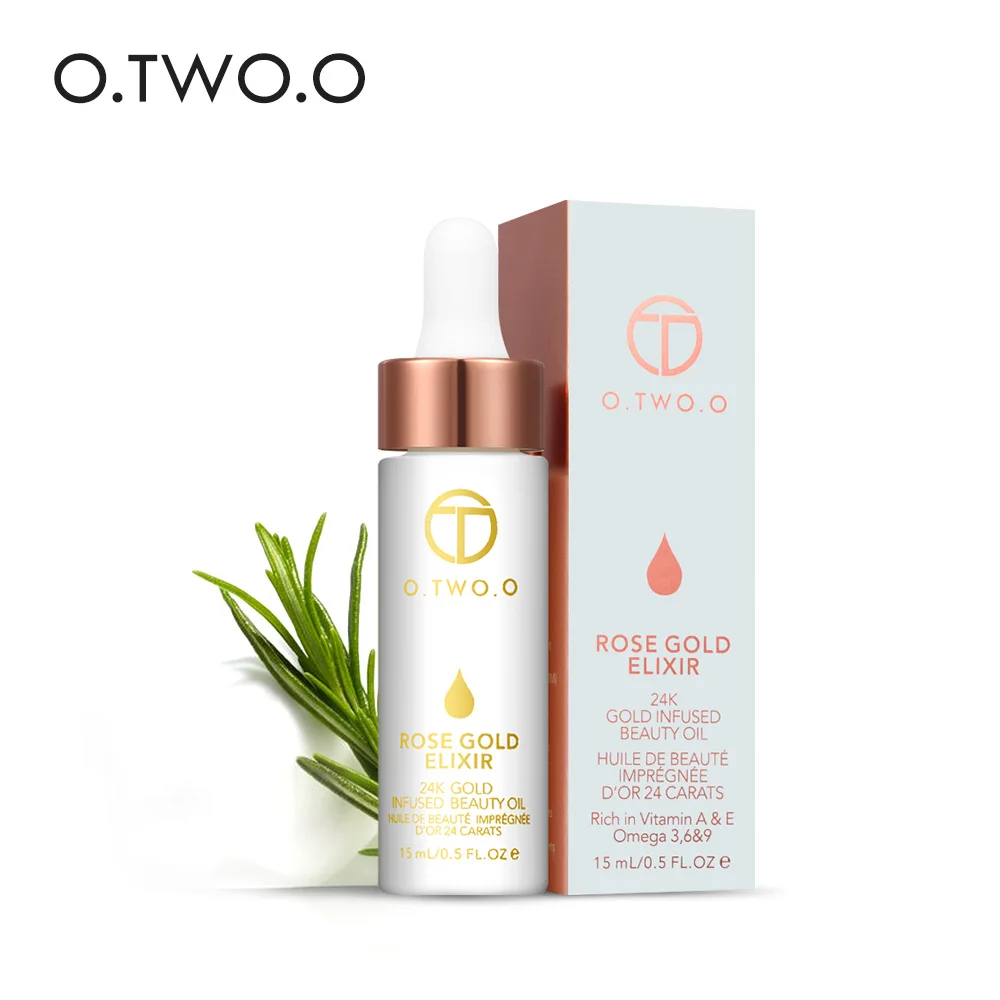 Масло для макияжа O. TW O.O 24 k розовое золото Elixir масло лица эфирное перед праймером